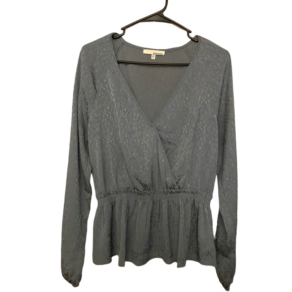 June & Hudson Longsleeve Surplice Top
